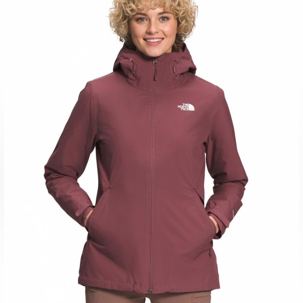 The North Face Apex Flex GORE-TEX All Weather Jacket Women's XL Maroon Like New - Picture 2 of 16